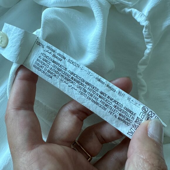 ZARA Satin Feel Long Sleeve Blouse — Brand New! 🤍 - Picture 11 of 13